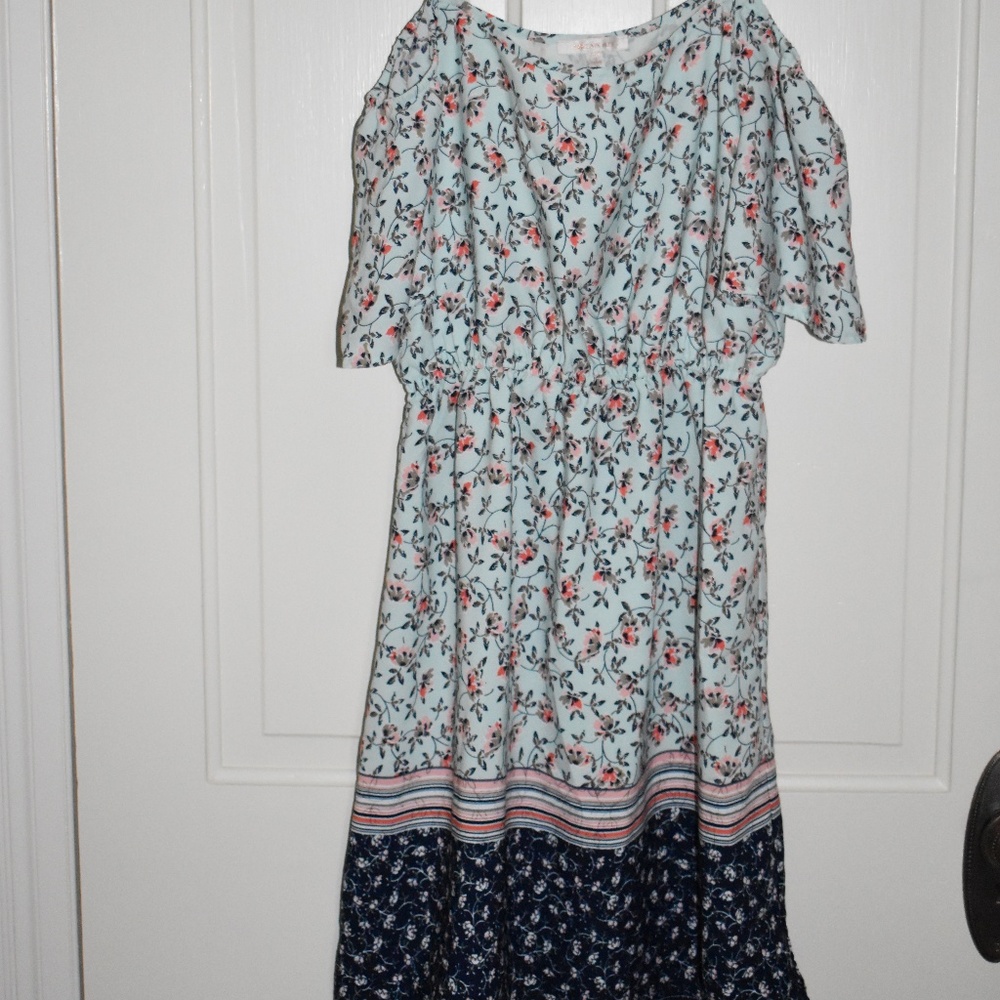 Off Shoulder Floral Dress